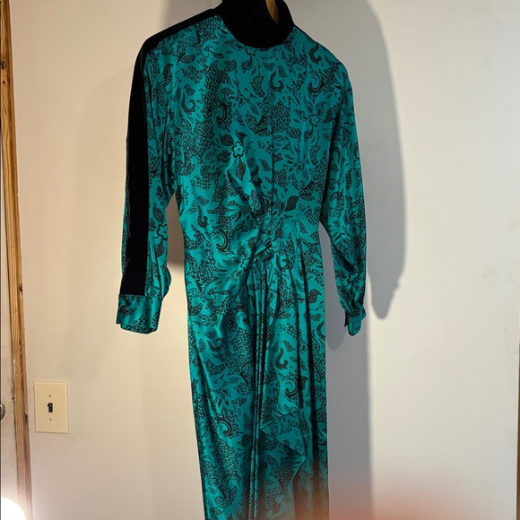 slim fit dress slacks Baltic Born Womens Meghan Velvet Wrap Maxi Dress | Deep Green